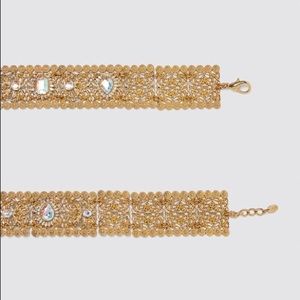 NWT. Zara Golden Bejewelled Belt.